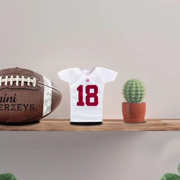 alabama white football miniature sports jersey