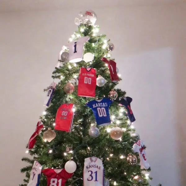 Miniature sports jerseys Christmas ornaments