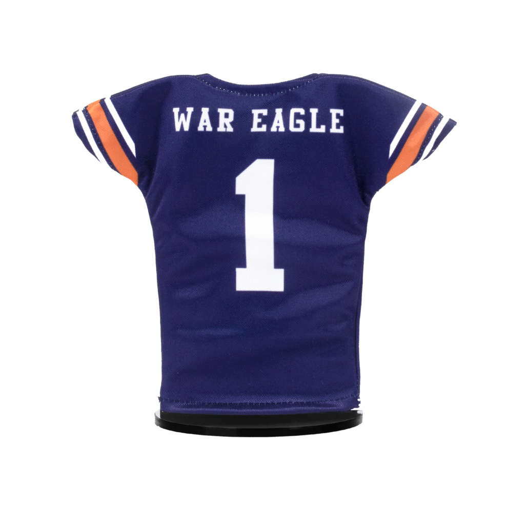 Auburn Football Miniature Jersey Blue Back