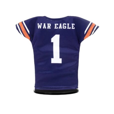Auburn Football Miniature Jersey Blue Back