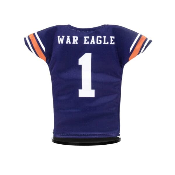 Auburn Football Miniature Jersey Blue Back