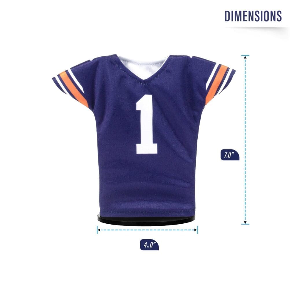 Auburn Football Miniature Jersey Blue Size