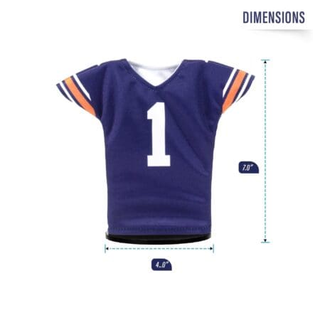 Auburn Football Miniature Jersey Blue Size