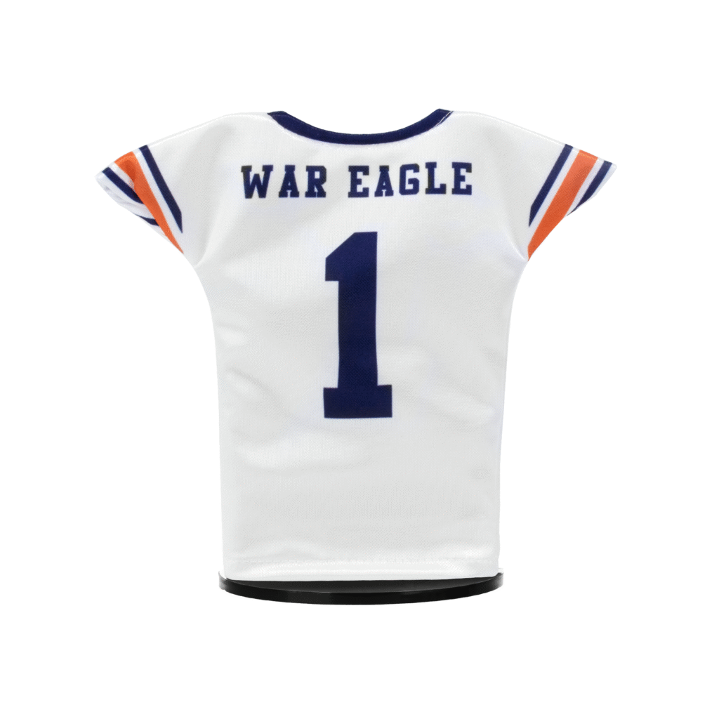 Auburn Football Miniature Jersey White Back