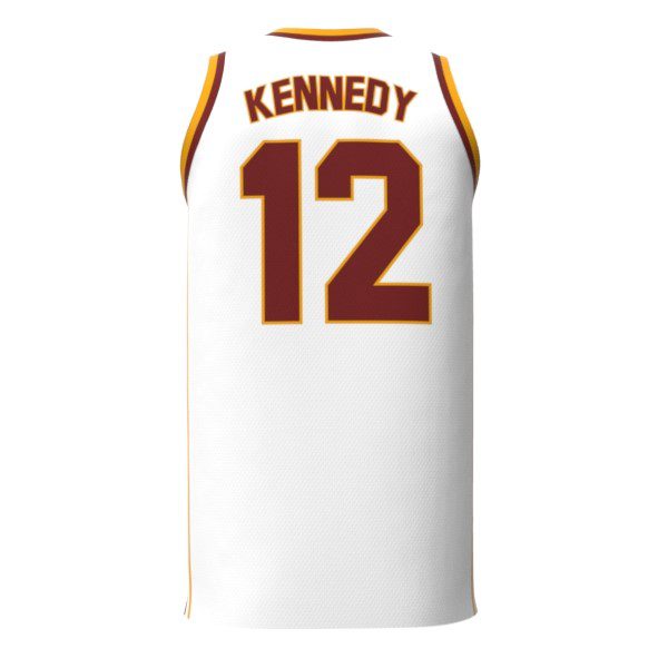 Marquise Kennedy Loyola Replica White Jersey Back