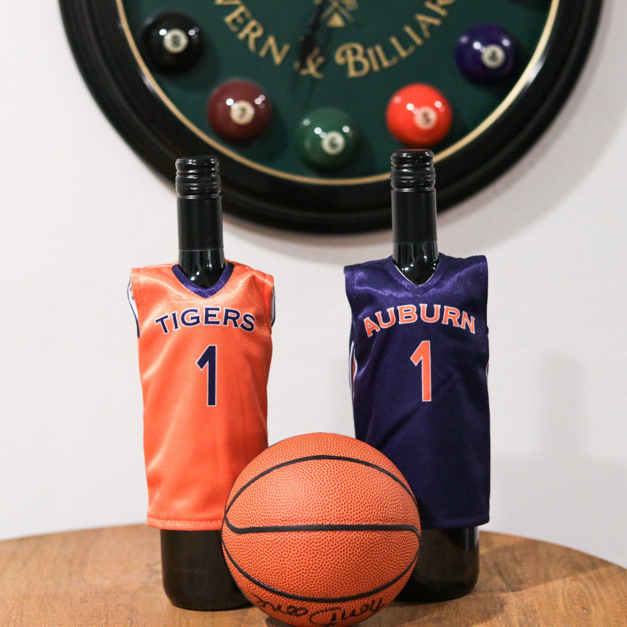 auburn basketball mini sports jersey wine bottle cover