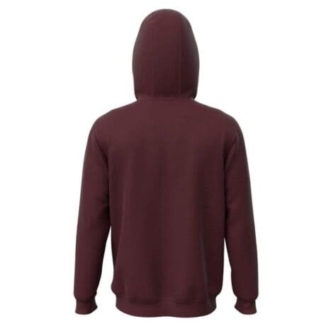 'Blers Maroon Hoodie Back