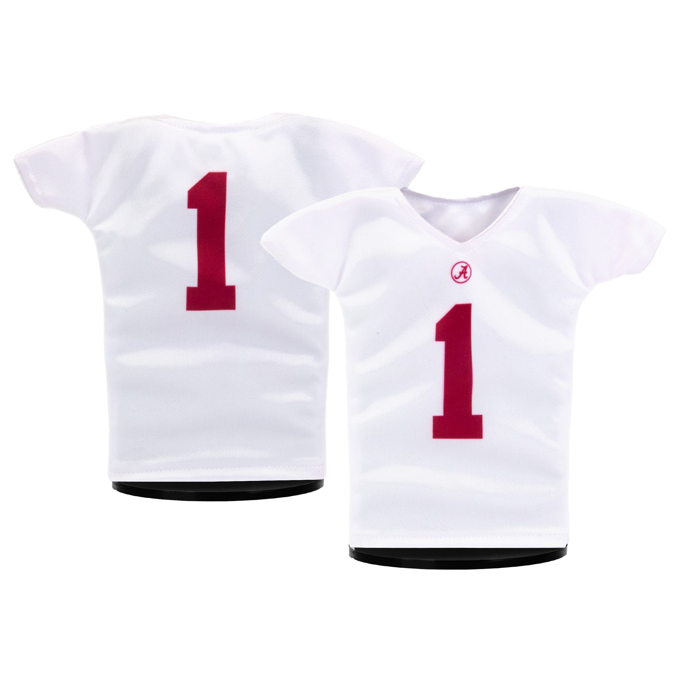 Alabama Football #1 MiniJerzey White Mini Sports Jersey