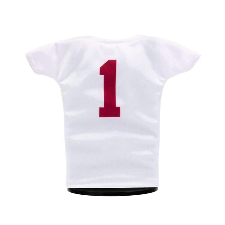 Alabama Football #1 Miniature Jersey White Back