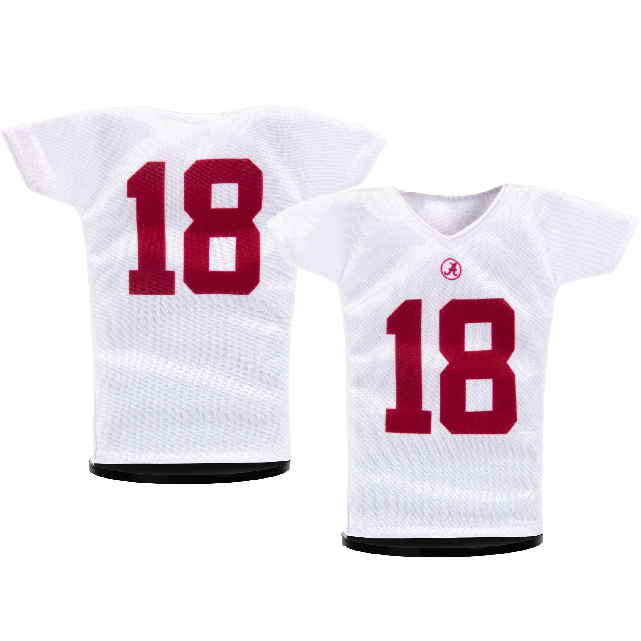 Alabama Football #18 MiniJerzey White Mini Sports Jersey