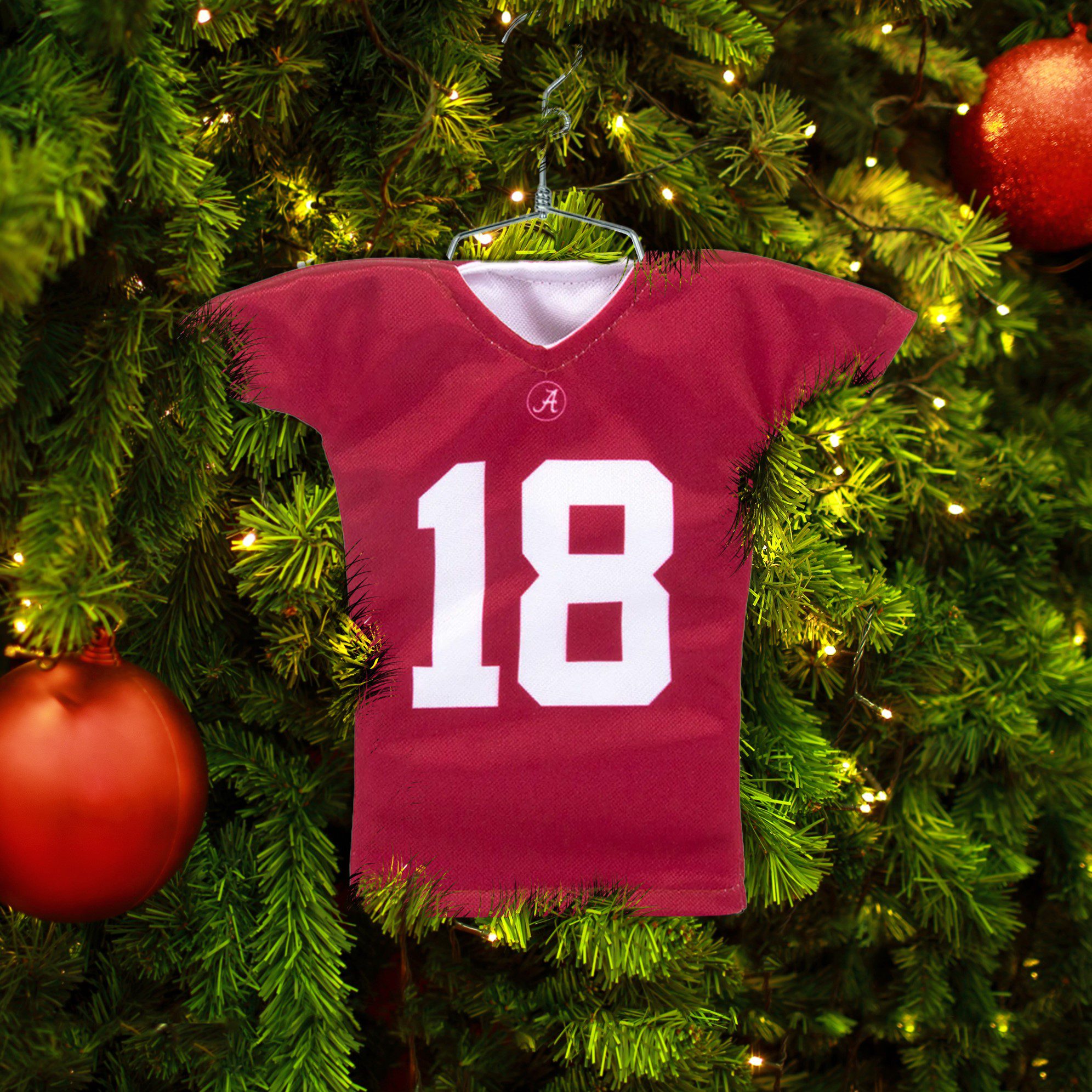 alabama football mini jersey christmas ornament