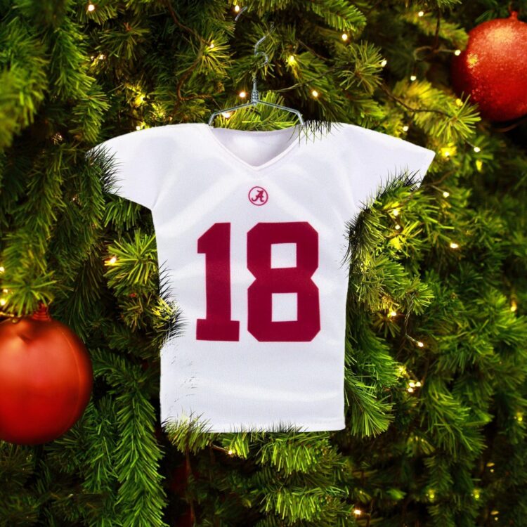 alabama football mini jersey christmas ornament