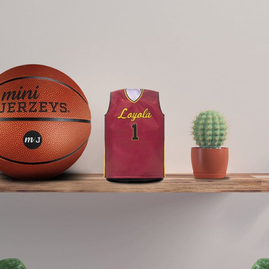 loyola ramblers basketball miniature sports jersey