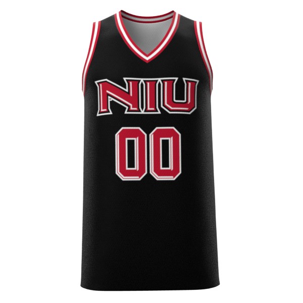 NIU Huskies Women's Basketball Pick-A-Player Replica Jersey (Black) Front