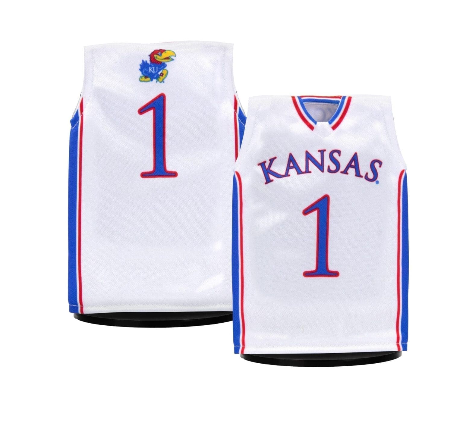 Kansas Jayhawks Basketball #1 Miniature Sports Jersey (White) 2025