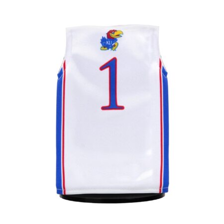 Kansas Basketball #1 MiniJerzey White Back