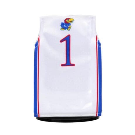 Kansas Basketball #1 MiniJerzey White Back