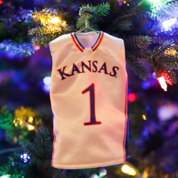 kansas basketball miniature sports jersey christmas ornament