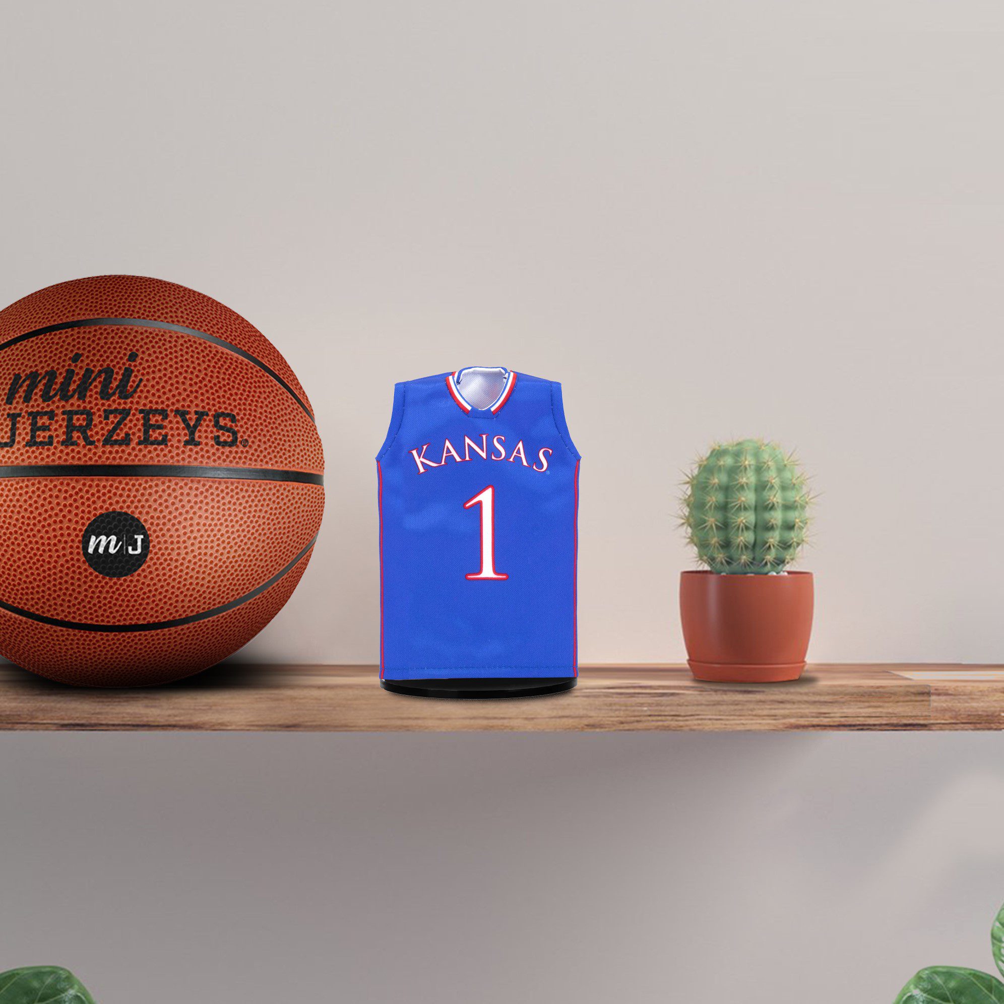 kansas basketball miniature sports jersey