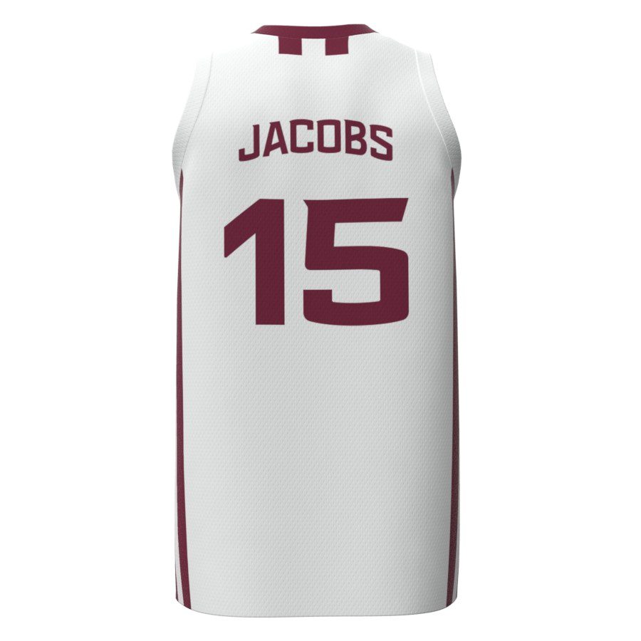 JR Jacobs SIU Replica White Jersey Back