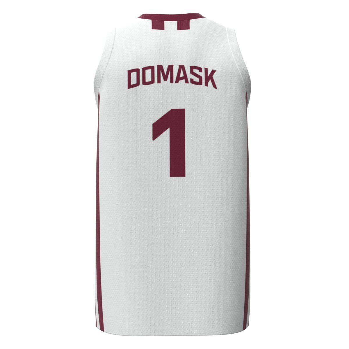 Marcus Domask SIU Replica White Jersey Back