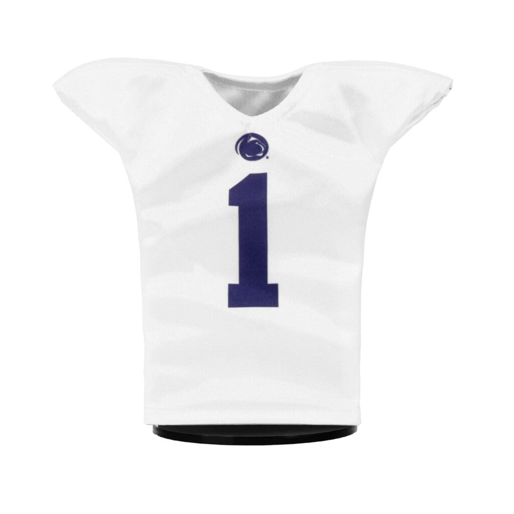 Penn State Football #1 MiniJerzey White Front Mini Sports Jersey