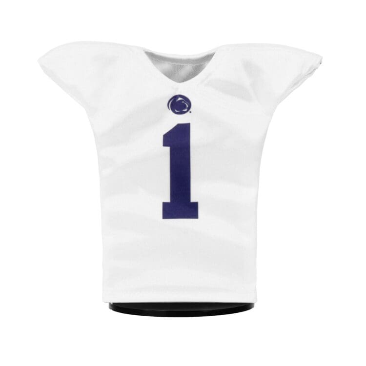Penn State Football #1 MiniJerzey White Front Mini Sports Jersey
