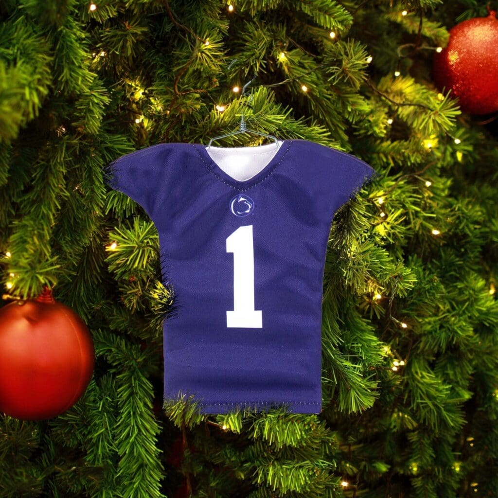 penn state football mini sports jersey christmas ornament