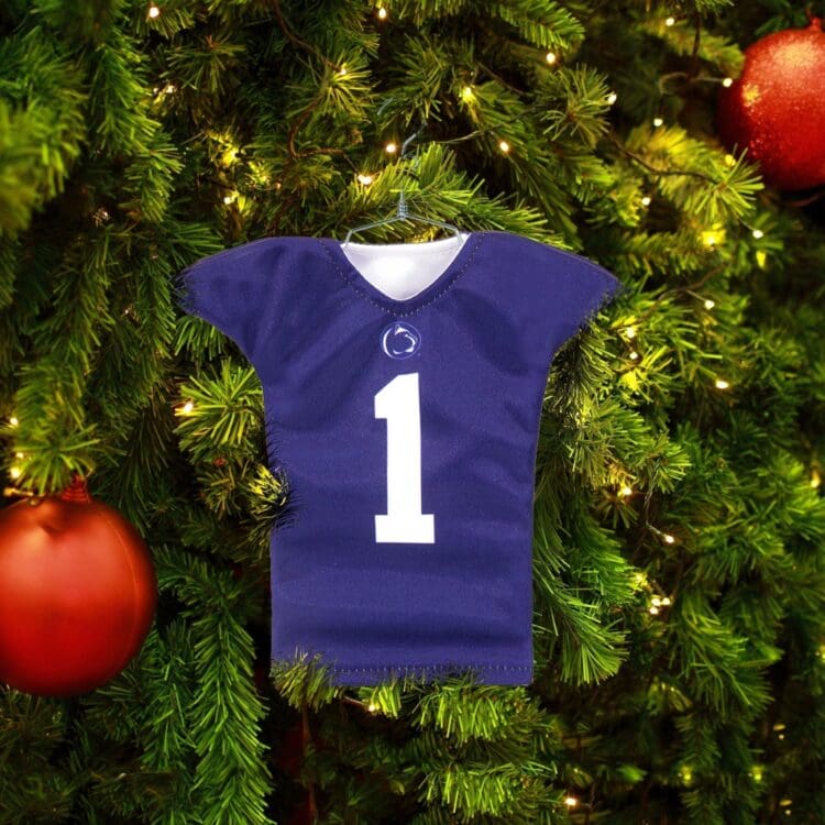 penn state football mini sports jersey christmas ornament
