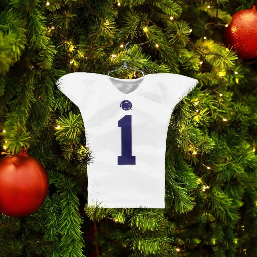 penn state football mini sports jersey christmas ornament