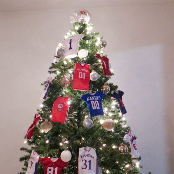 Miniature sports jerseys Christmas ornaments