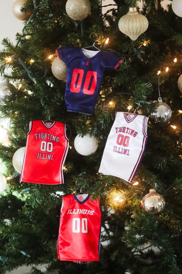 Illinois Miniature Sports Jersey Holiday Ornament