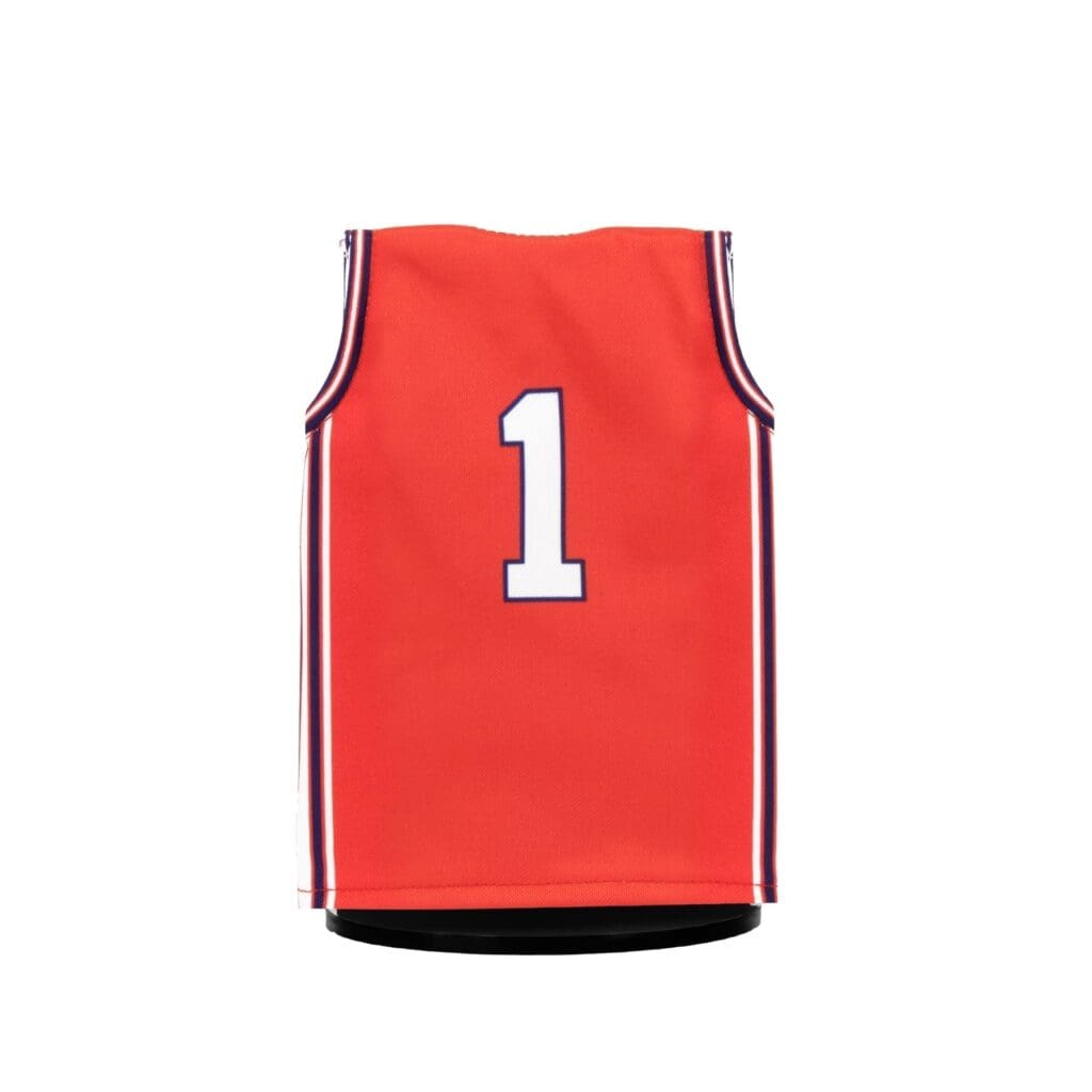 U of I Fighting Illini Basketball Retro Orange Miniature Jersey Back