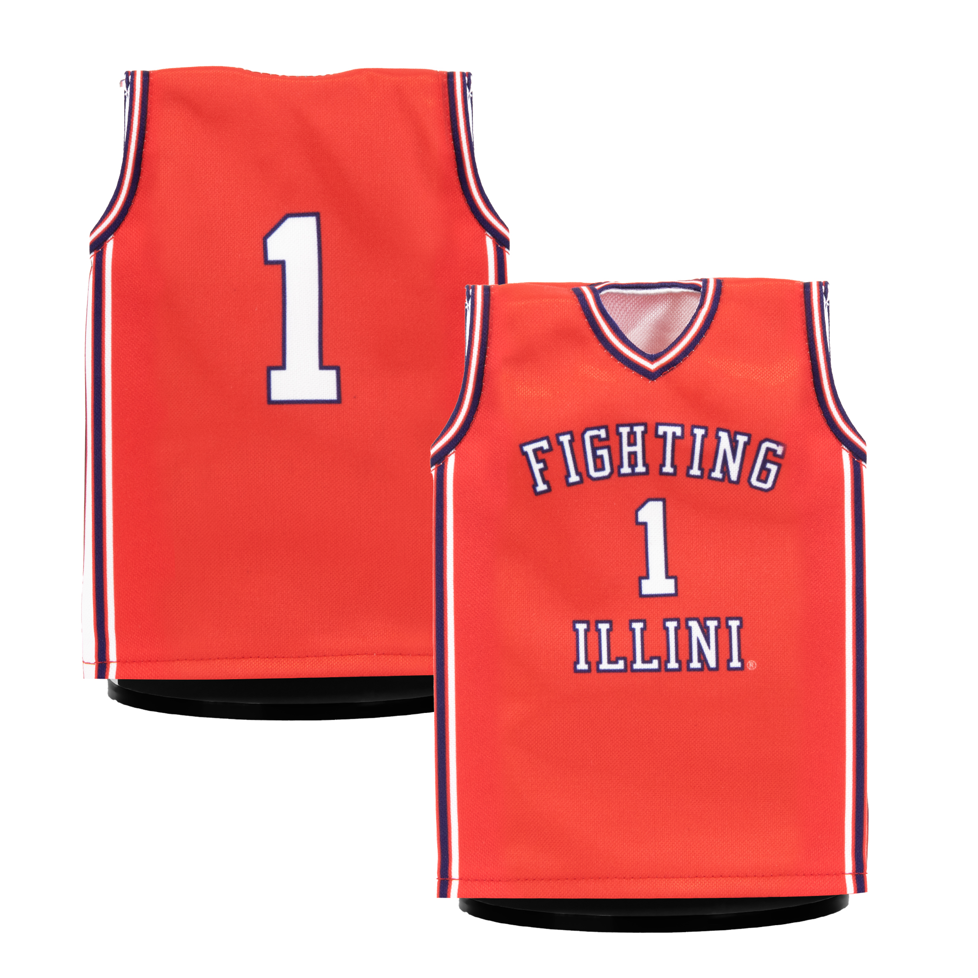 U of I Fighting Illini Basketball Retro Orange Miniature Jersey