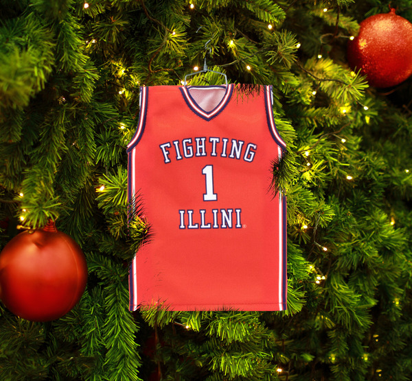 Nike Men's NCAA University of Illinois Fighting Illini Orange #1 Replica Basketball Jersey XXL / Orange