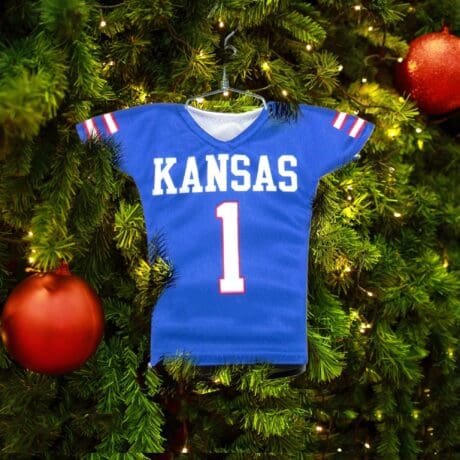 Kansas Football Mini Jersey Ornament