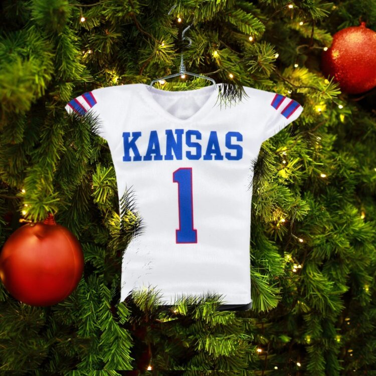Kansas Football Miniature Jersey Ornament