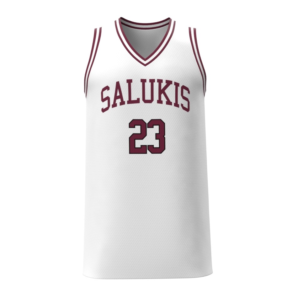 SIU Salukis Men's Basketball Pick-A-Player Replica Jersey White Front