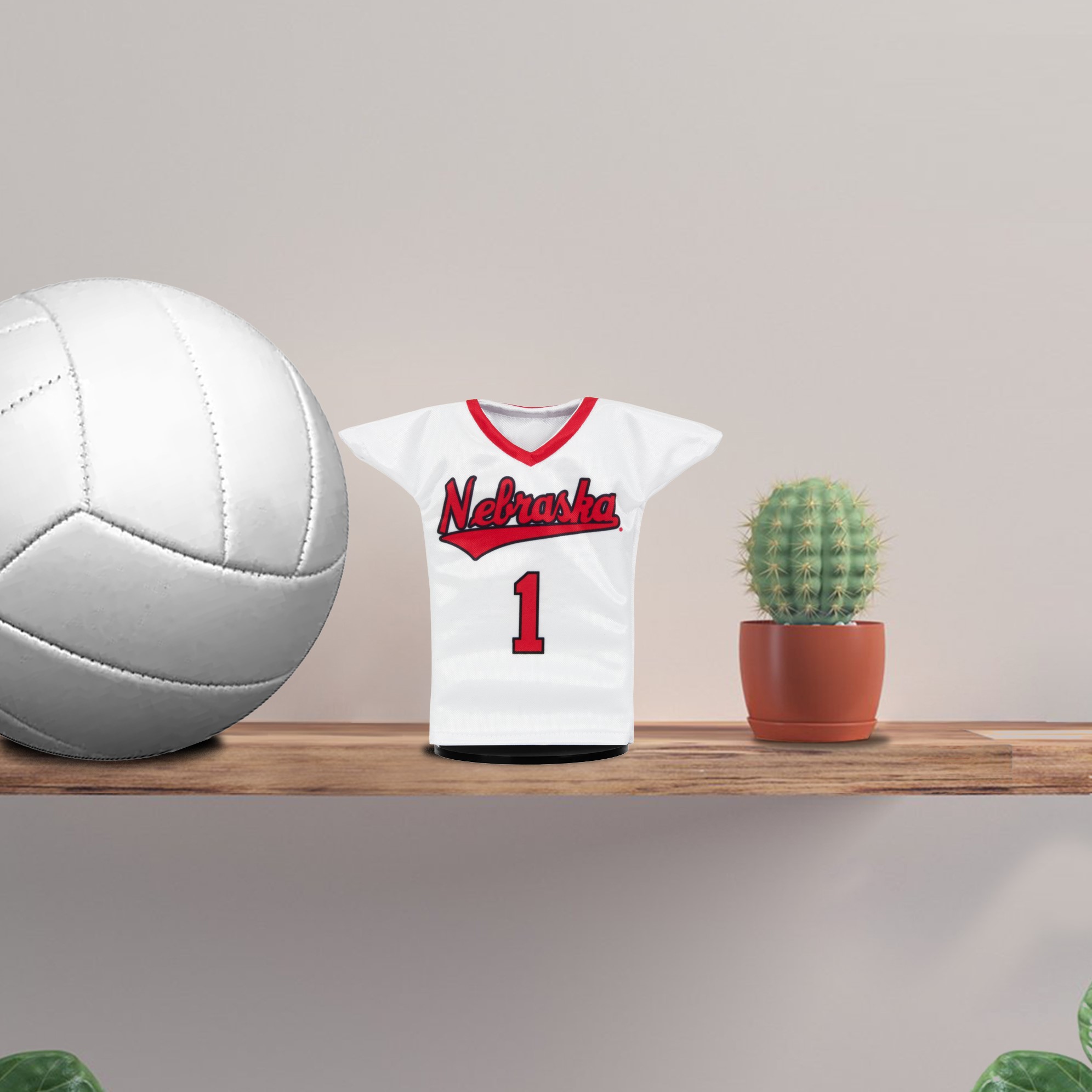 Nebraska Huskers Volleyball #1 Miniature Sports Jersey Desk