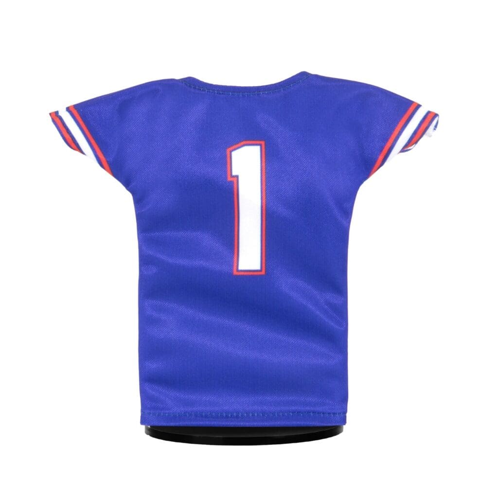 Florida Gators Football #1 Mini Sports Jersey (Blue) Back