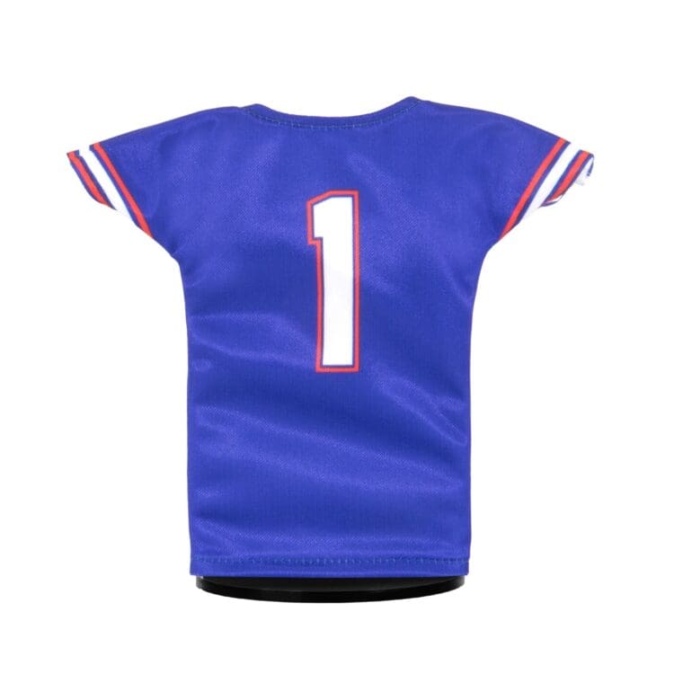Florida Gators Football #1 Mini Sports Jersey (Blue) Back