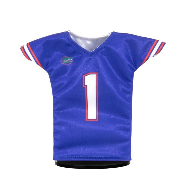 Florida Gators Football #1 Mini Sports Jersey (Blue) Front