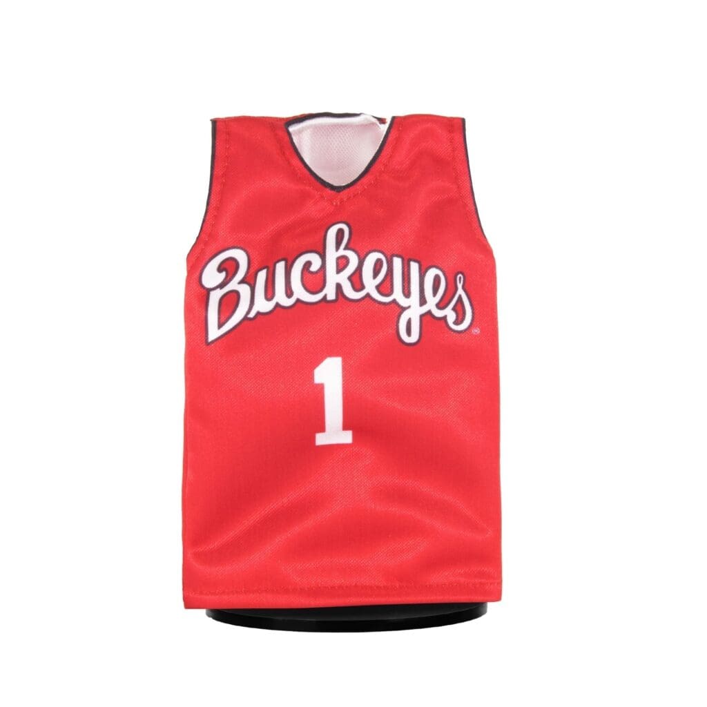 Ohio State Buckeyes Basketball #1 Mini Sports Jersey (Scarlet) Back
