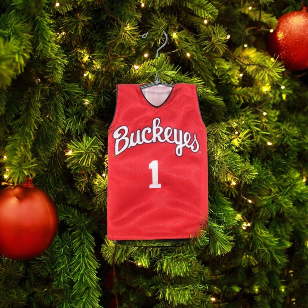 Ohio State Buckeyes Basketball Mini Jersey Ornament