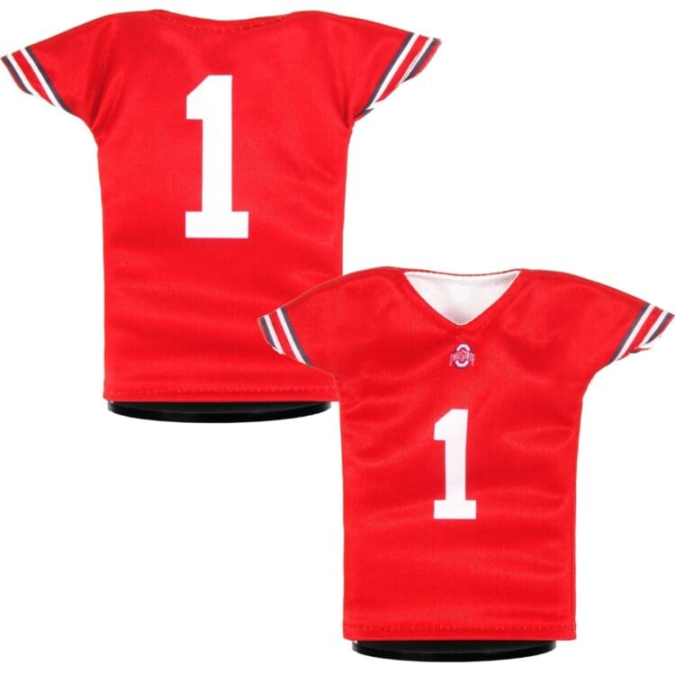 Ohio State Buckeyes Football #1 Mini Sports Jersey (Scarlet)