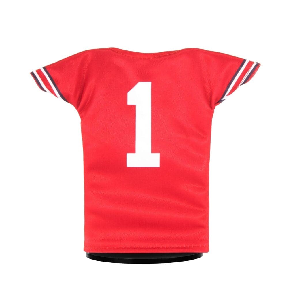 Ohio State Buckeyes Football #1 Mini Sports Jersey (Scarlet) Back
