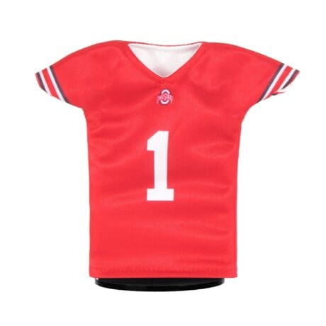 Ohio State Buckeyes Football #1 Mini Sports Jersey (Scarlet) Front