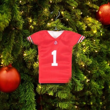 Ohio State Mini Football Jersey Ornament