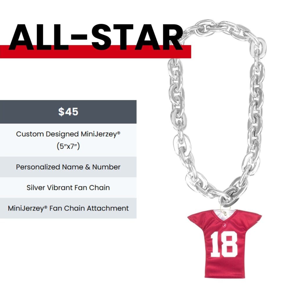 Custom All-Star Mini Jersey with Chain