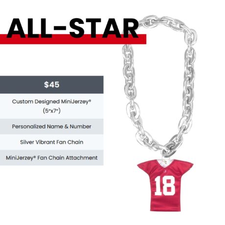Custom Miniature Jersey All-Star Fan Chain